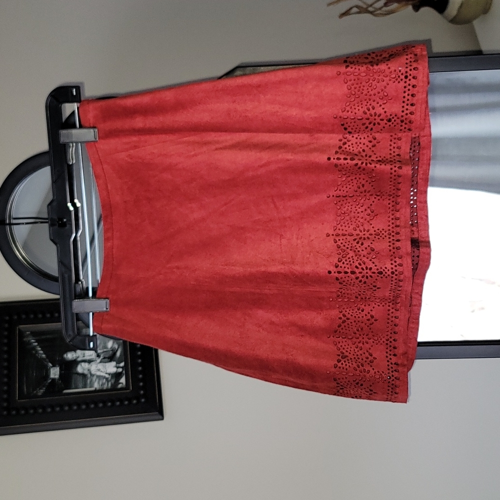 Faux suede Express Mini-skirt